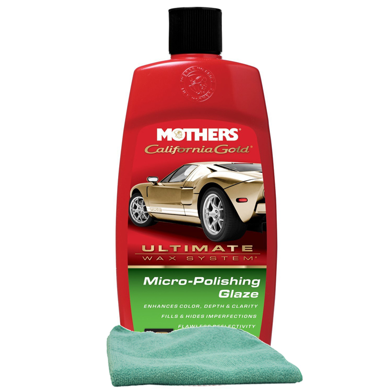 Mothers California Gold� Micro-Polishing Glaze (16 oz) & Microfiber Cloth Kit