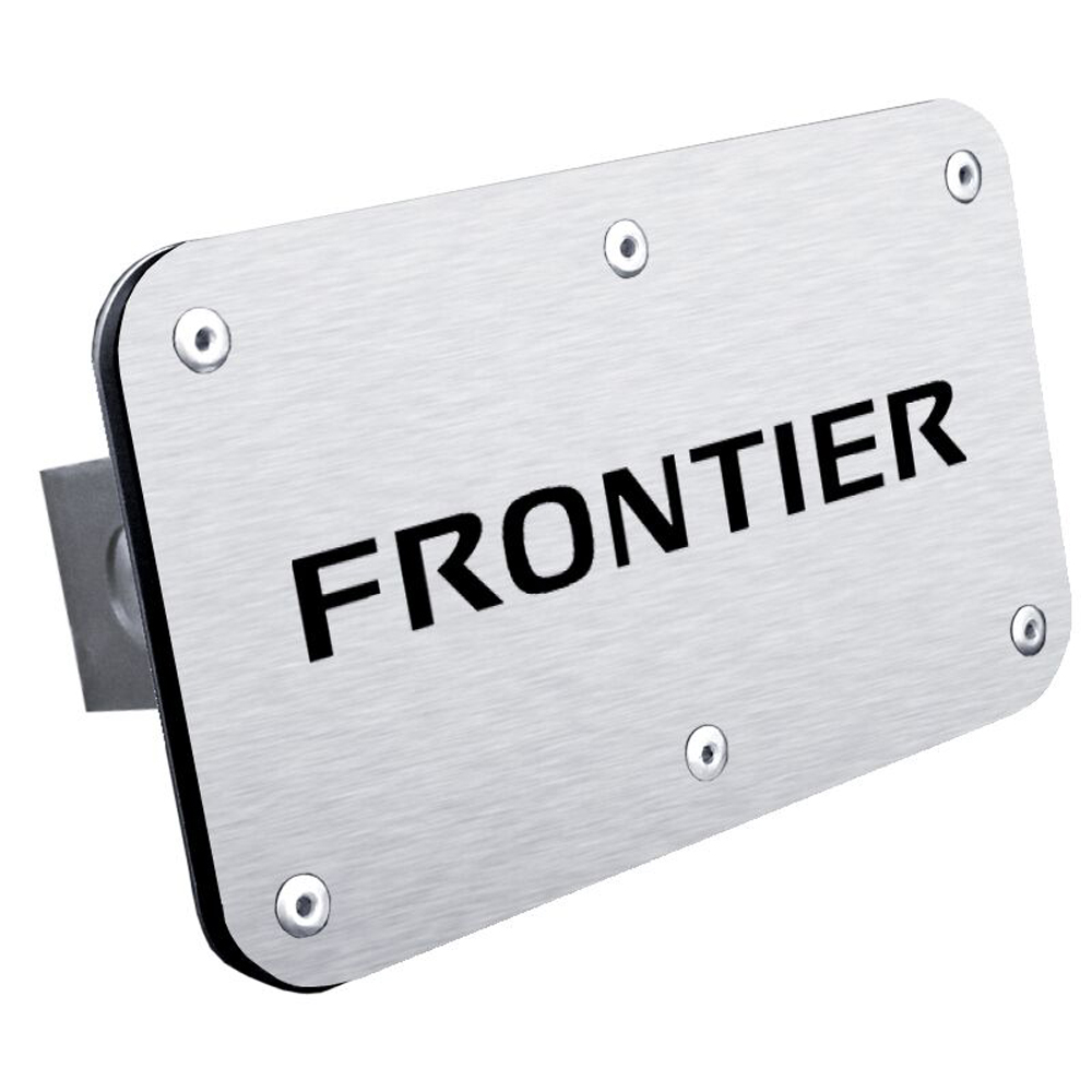 Nissan Frontier Stainless Steel Name Hitch Plug - Hitch Class and Finish:Brushed - Class II