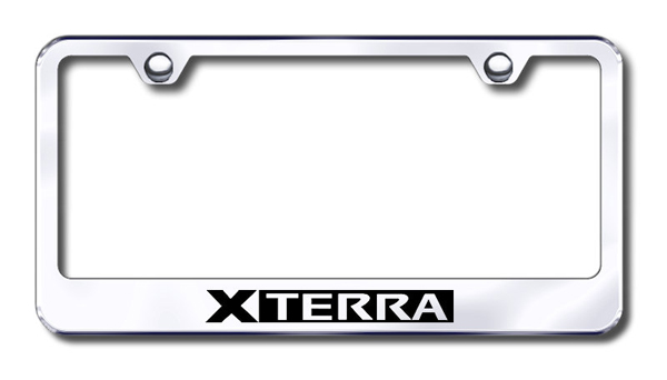 Nissan Xterra Laser Etched Stainless Steel License Plate Frame - Finish:Brush