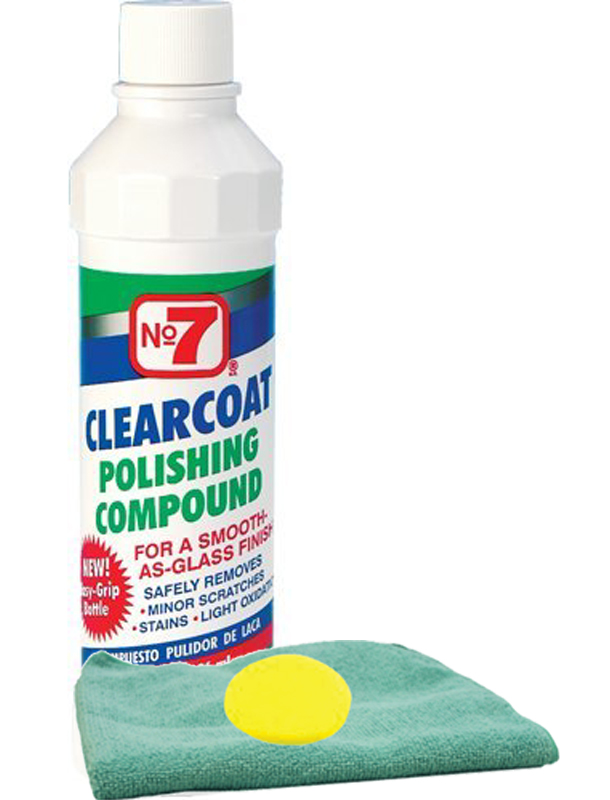 No. 7 Clearcoat Polishing Compound, Microfiber Cloth & Foam Pad