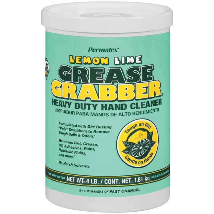 PERMATEX LEMON-LINE GREASE GRABBER HAND CLEANER 4LB (SAME AS POLYSCRUB 13104)