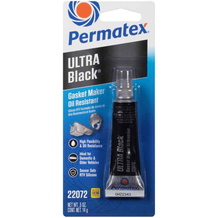 PERMATEX ULTRA BLACK RTV SILCONE GASKET MAKER CARTRIDGE 13 OZ
