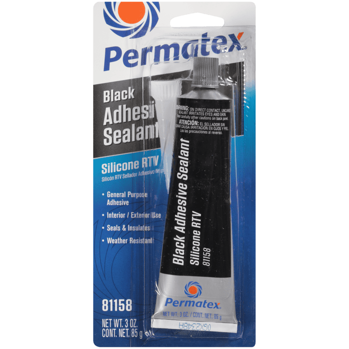 PERMATEX BLACK SILICONE ADHESIVE SEALANT CARTRIDGE 12.9 OZ (16C)
