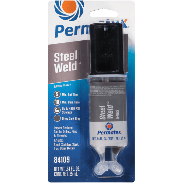 PERMATEX 5 MINUTE STEEL WELD EPOXY SYRINGE 25ML