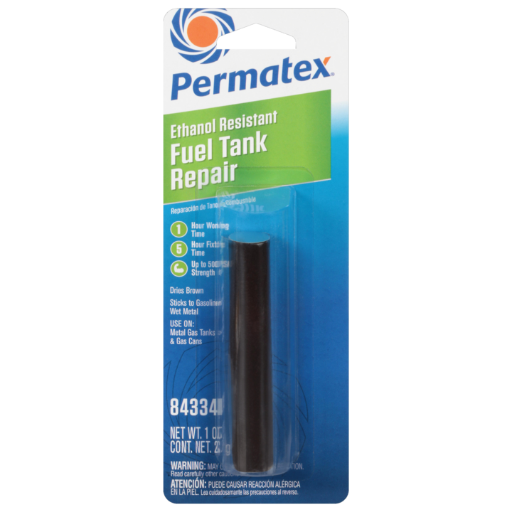PERMATEX ETHANOL RESISTANT FUEL TANK REPAIR EPOXY PUTTY STICK 1 OZ