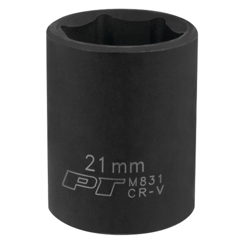 PERFORMANCE TOOL 1/2" DRIVE 21MM 6PT IMPACT SOCKET