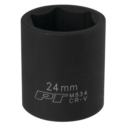 PERFORMANCE TOOL 1/2" DRIVE 24MM 6PT IMPACT SOCKET