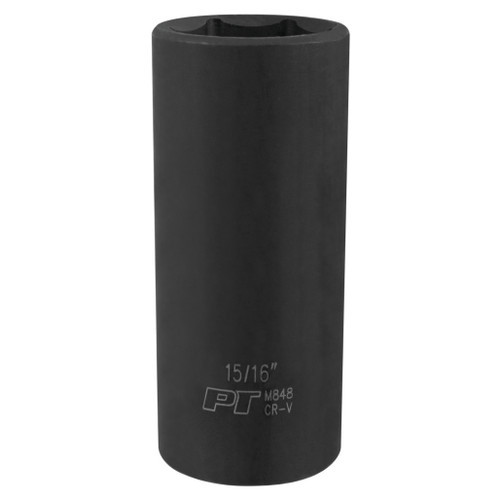 PERFORMANCE TOOL 1/2" DRIVE 15/16" 6PT DEEP IMPACT SOCKET