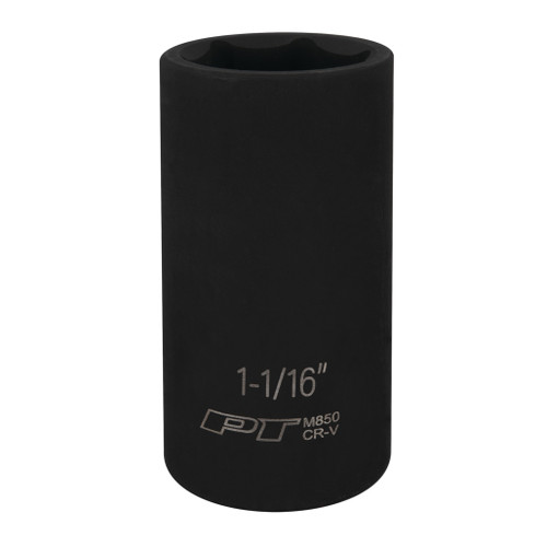 PERFORMANCE TOOL 1/2" DRIVE 1-1/16" 6PT DEEP IMPACT SOCKET