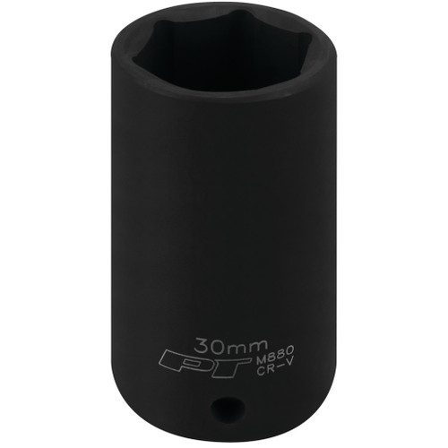 PERFORMANCE TOOL 1/2" DRIVE 30MM 6PT DEEP IMPACT SOCKET
