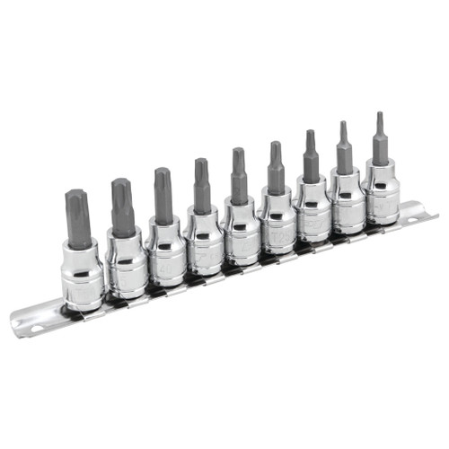 PERFORMANCE TOOL 9-PIECE STAR BIT SOCKET SET