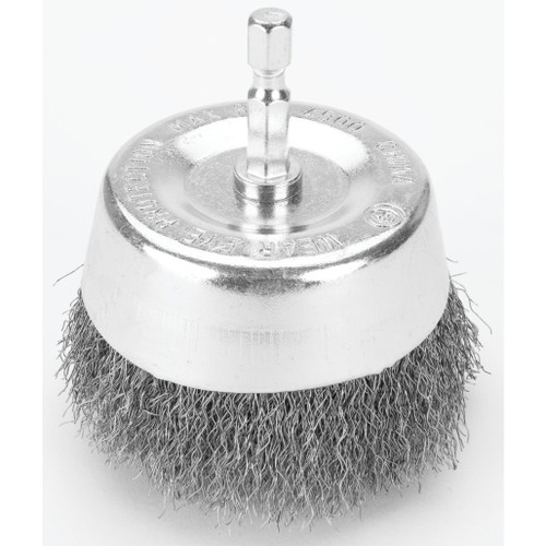 PERFORMANCE TOOL 3" CUP FINE WIRE BRUSH