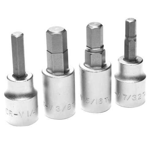 PERFORMANCE TOOL 4-PIECE 3/8" DRIVE BRAKE CALIPER HEX BIT SET