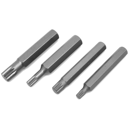 PERFORMANCE TOOL 4-PIECE METRIC TRIPLE SQUARE SERRATED BIT SET