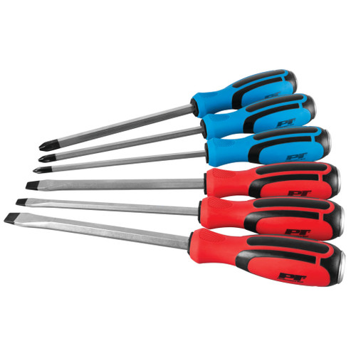 PERFORMANCE TOOL 6-PIECE GO-THROUGH MAGNETIC SCREWDRIVER SET