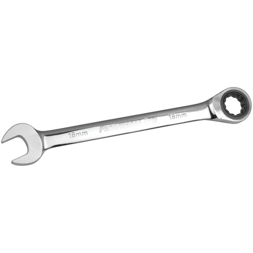 PERFORMANCE TOOL 18MM RATCHETING WRENCH