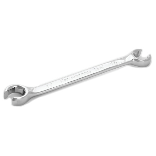 PERFORMANCE TOOL 15MM X 17MM FLARE NUT WRENCH