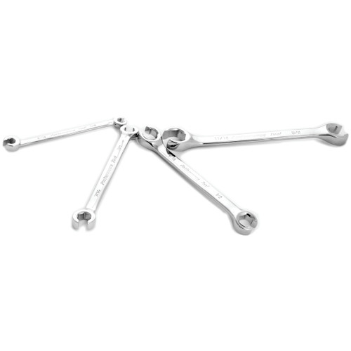 PERFORMANCE TOOL 4-PIECE SAE FLARE NUT WRENCH SET