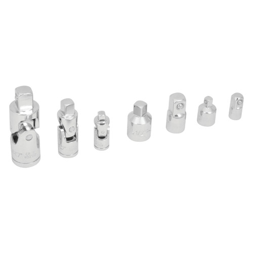 PERFORMANCE TOOL 7-PIECE UNIVERSAL JOINT & ADAPTER SET