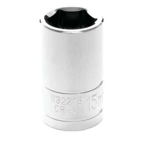 PERFORMANCE TOOL 1/2" DRIVE 15MM 6PT. SOCKET