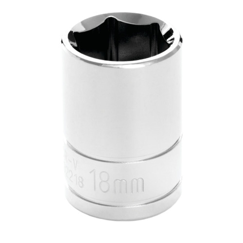 PERFORMANCE TOOL 1/2" DRIVE 18MM 6PT. SOCKET