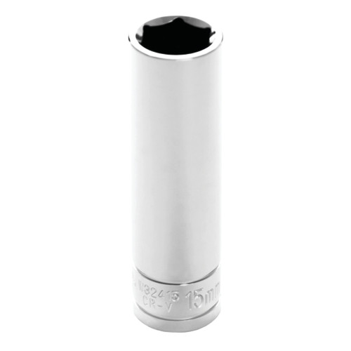 PERFORMANCE TOOL 1/2" DRIVE 15MM 6PT. DEEP SOCKET