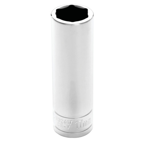 PERFORMANCE TOOL 1/2" DRIVE 17MM 6PT. DEEP SOCKET
