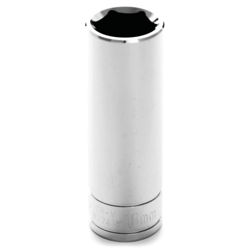 PERFORMANCE TOOL 1/2" DRIVE 18MM 6PT. DEEP SOCKET