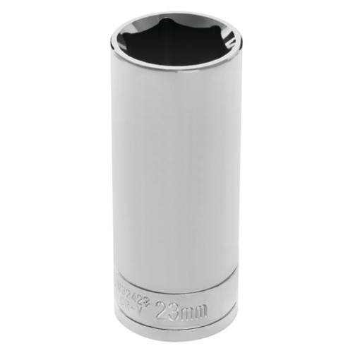 PERFORMANCE TOOL 1/2" DRIVE 23MM 6PT. DEEP SOCKET