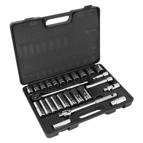 PERFORMANCE TOOL 26-PIECE 1/2" DRIVE SAE SOCKET SET