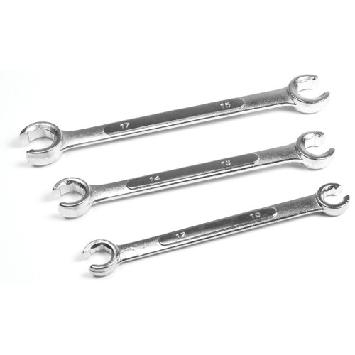 PERFORMANCE TOOL 3-PIECE METRIC FLARE NUT WRENCH SET