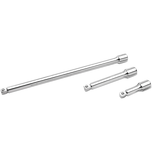 PERFORMANCE TOOL 3-PIECE 3/8" DRIVE WOBBLE EXTENSION SET(1-3/4"3"8")