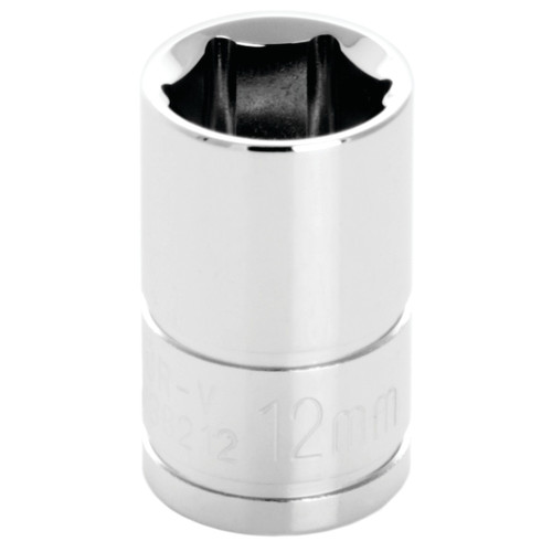 PERFORMANCE TOOL 3/8" DRIVE 12MM STANDARD 6PT. SOCKET