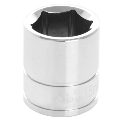 PERFORMANCE TOOL 3/8" DRIVE 18MM STANDARD 6PT. SOCKET