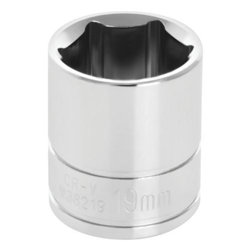 PERFORMANCE TOOL 3/8" DRIVE 19MM STANDARD 6PT. SOCKET