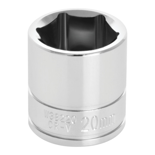 PERFORMANCE TOOL 3/8" DRIVE 20MM STANDARD 6PT. SOCKET