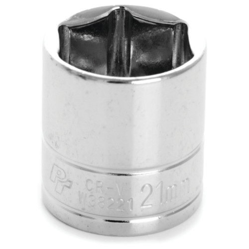 PERFORMANCE TOOL 3/8" DRIVE 21MM STANDARD 6PT. SOCKET