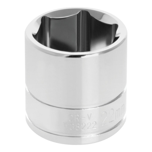 PERFORMANCE TOOL 3/8" DRIVE 22MM STANDARD 6PT. SOCKET