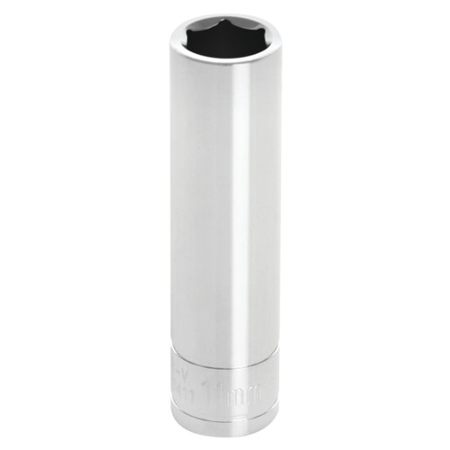 PERFORMANCE TOOL 3/8" DRIVE 11MM 6PT. DEEP SOCKET