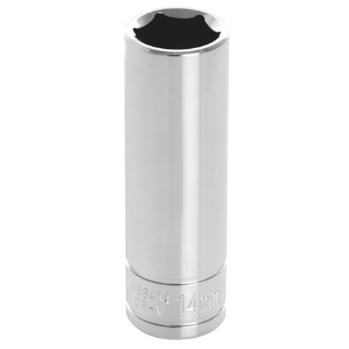 PERFORMANCE TOOL 3/8" DRIVE 14MM 6PT. DEEP SOCKET
