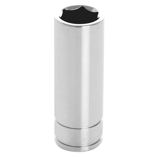 PERFORMANCE TOOL 3/8" DRIVE 15MM 6PT. DEEP SOCKET