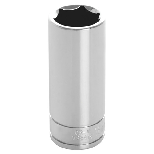 PERFORMANCE TOOL 3/8" DRIVE 18MM 6PT. DEEP SOCKET