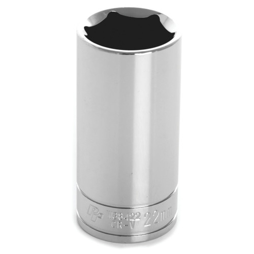PERFORMANCE TOOL 3/8" DRIVE 22MM 6PT. DEEP SOCKET
