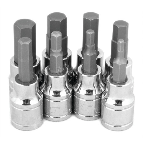 PERFORMANCE TOOL 8-PIECE 3/8" DRIVE METRIC HEX BIT SOCKET SET