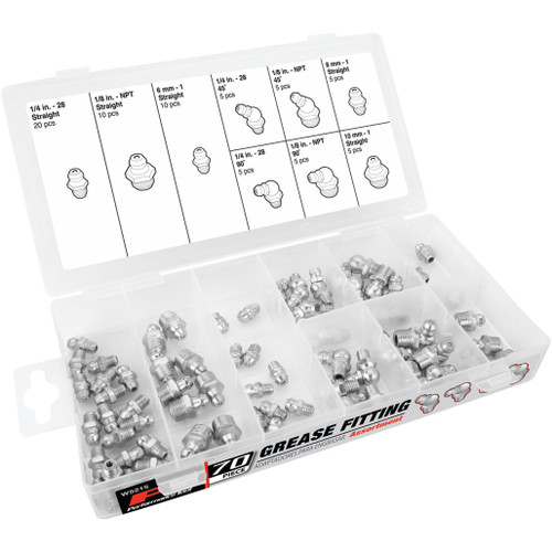 PERFORMANCE TOOL 70-PIECE GREASE FITTING ASSORTMENT
