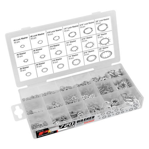 PERFORMANCE TOOL 720-PIECE WASHER ASSORTMENT