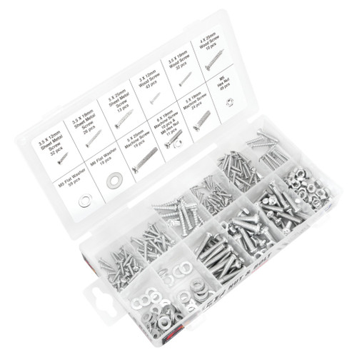 PERFORMANCE TOOL 347-PIECE METRIC NUTS & BOLTS ASSORTMENT