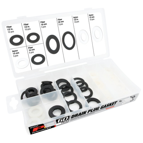 PERFORMANCE TOOL 60-PIECE OIL DRAIN PLUG GASKET ASSORTMENT