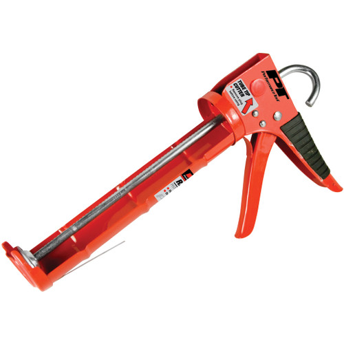 PERFORMANCE TOOL RATCHETING CAULK GUN WITH CUTTER