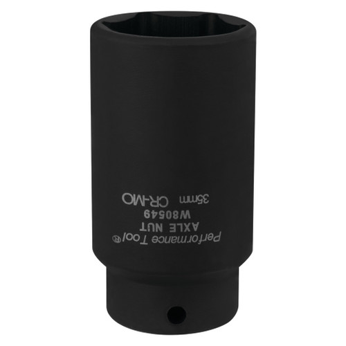 PERFORMANCE TOOL 35MM FWD AXLE NUT SOCKET CHROME MOLY